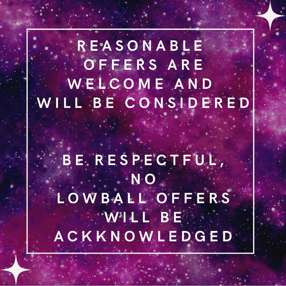 ⭐️Open to discussing and considering REASONABLE offers